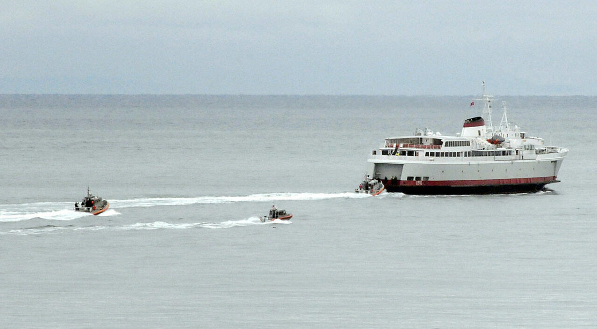 MV Coho Part Of Drill Peninsula Daily News