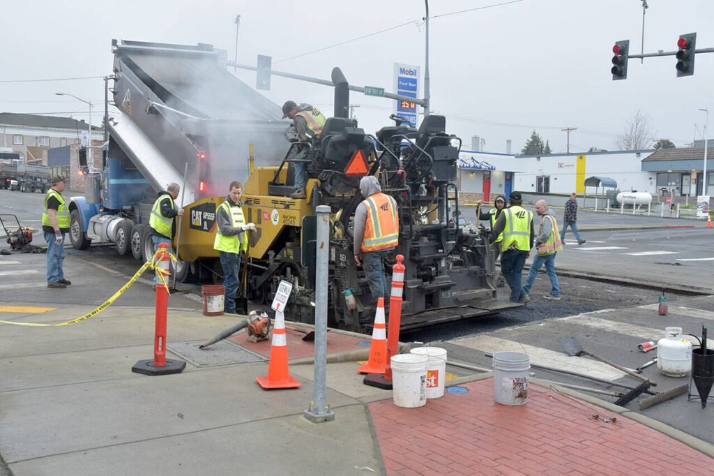 Intersection Repaired In Port Angeles Peninsula Daily News