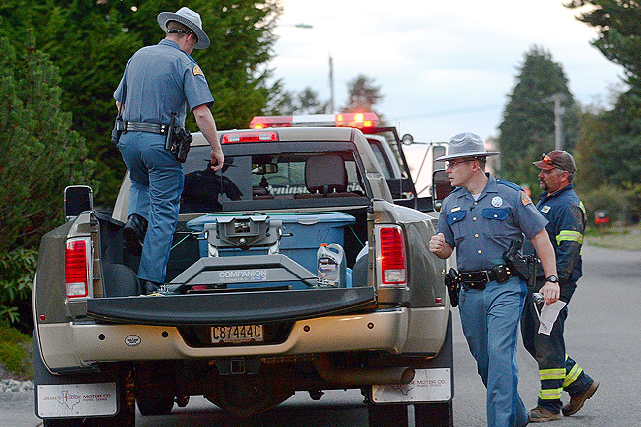 Police: Man held for investigation of DUI, hitting car and motorcycle, and leading police on chase in Port Angeles