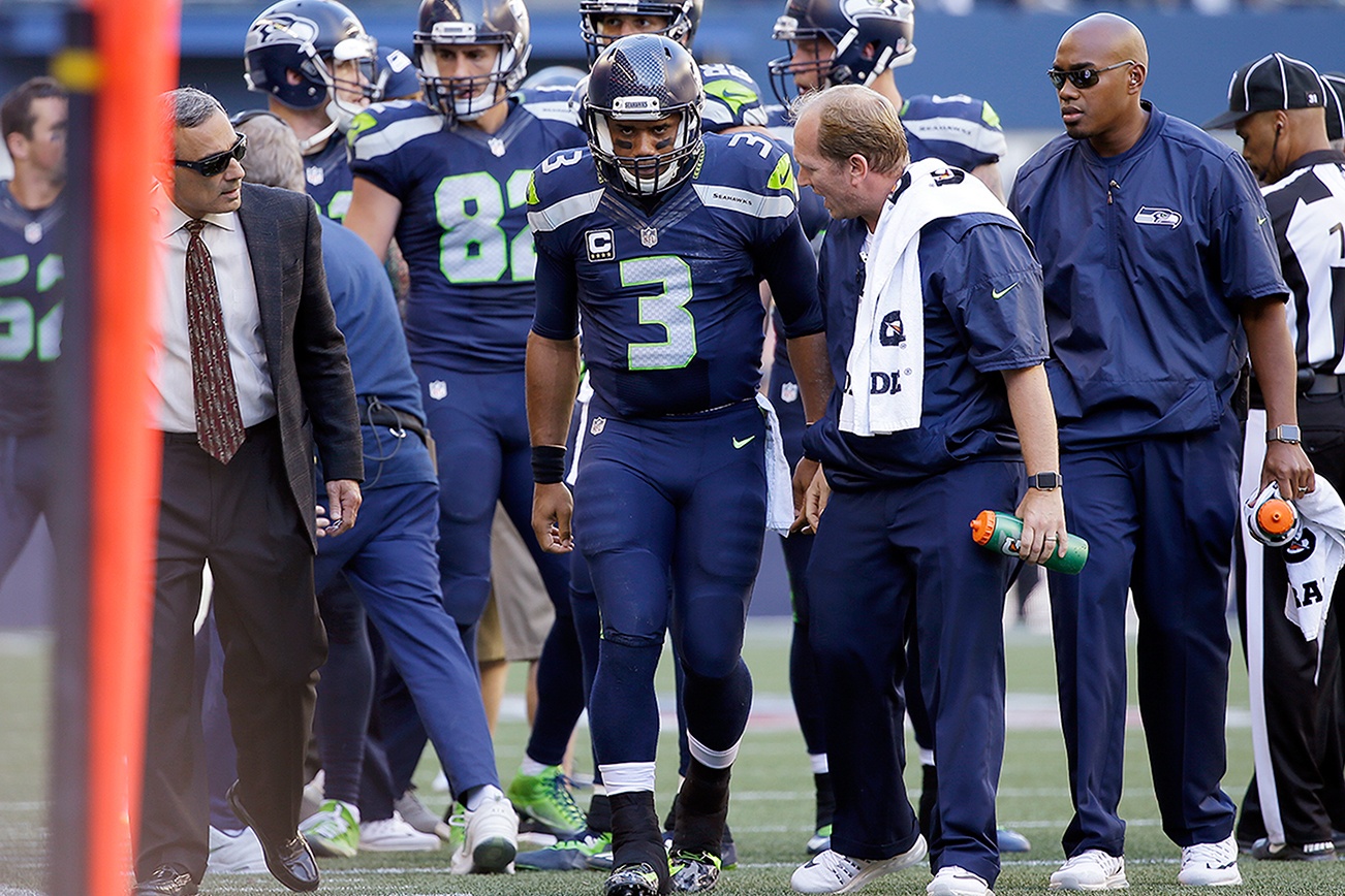 Russell Wilson injured in Seattle’s 37-18 rout of 49ers