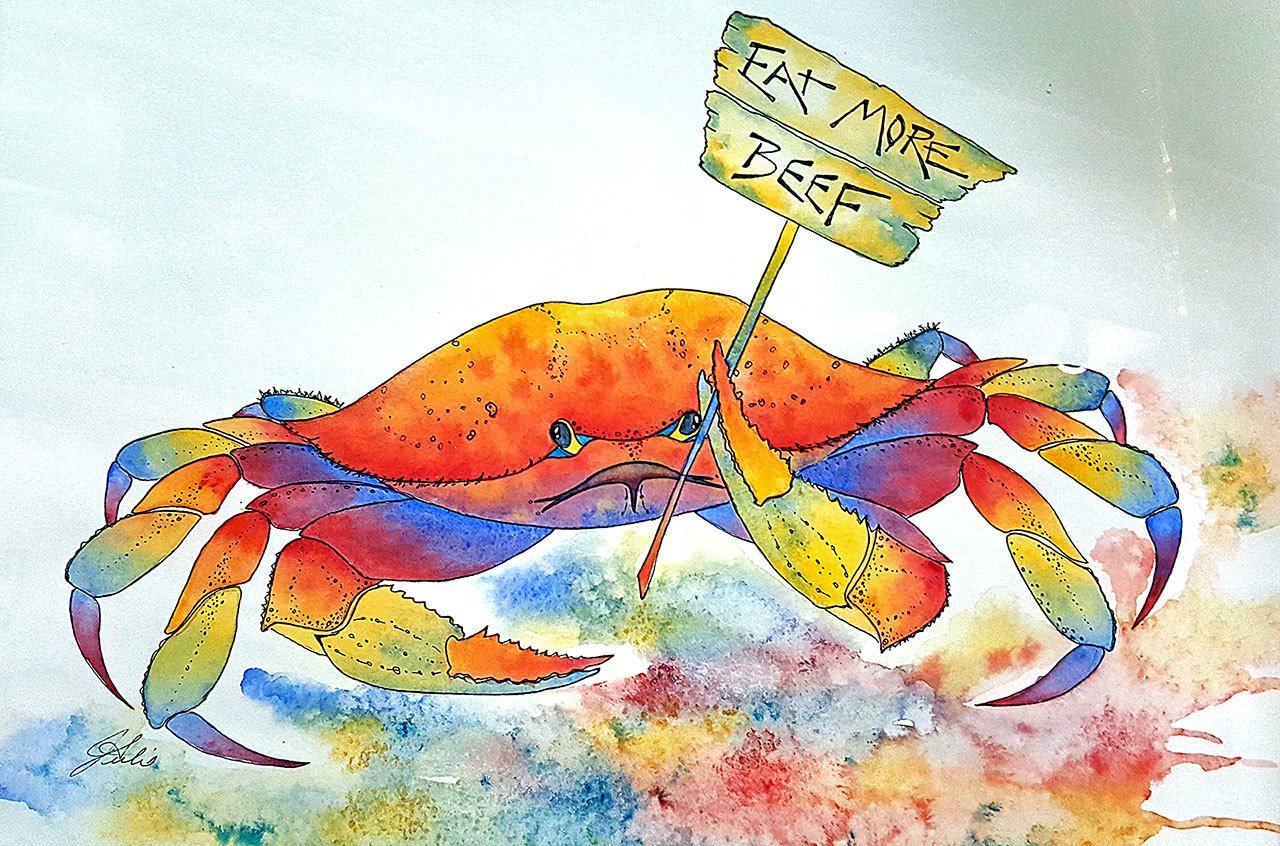 Walk like a crustacean: Local artists get grabby for 2nd Weekend Art Event  in Port Angeles