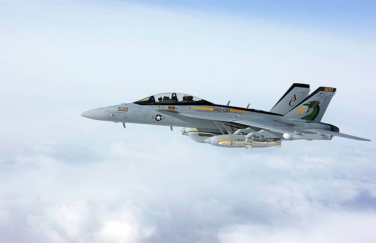 An EA-18G Growler.