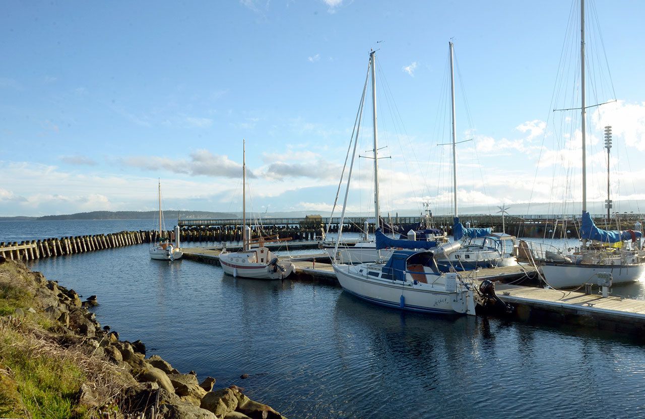 Point Hudson Marina’s south breakwater wall will be one of the projects the Port of Port Townsend will be working on in 2017, specifically getting a design and permits for a replacement breakwater. (Cydney McFarland/Peninsula Daily News)