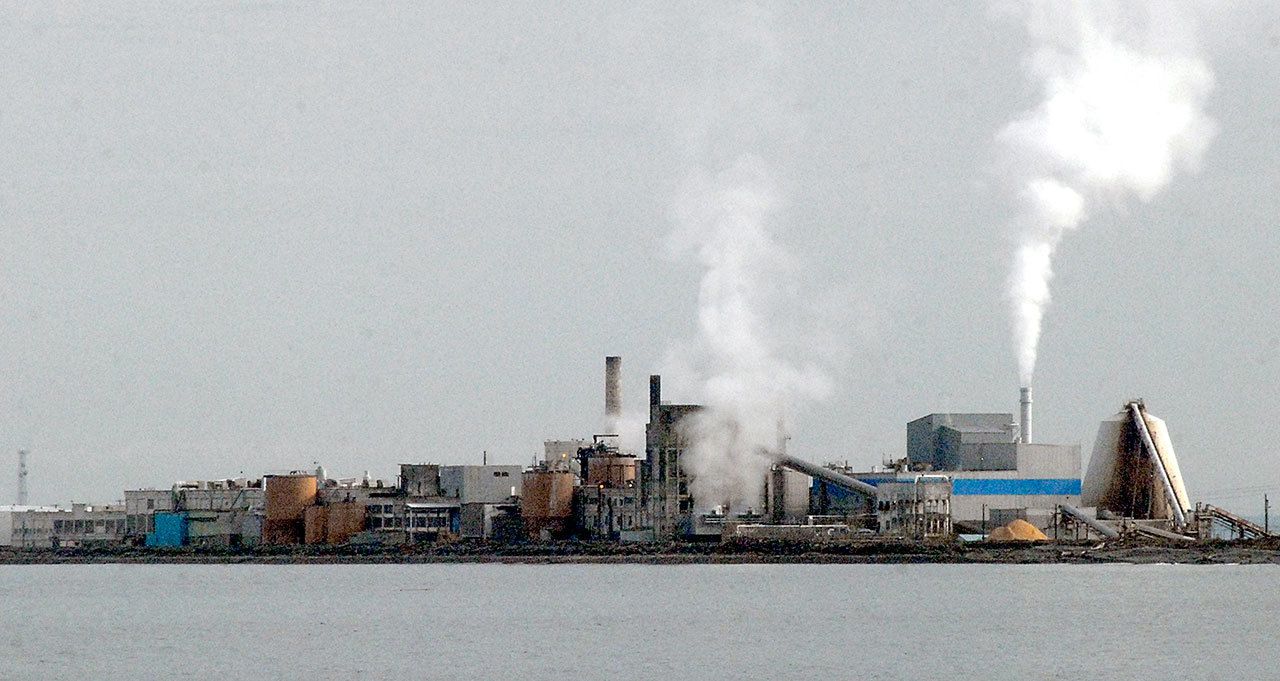 The Nippon Paper Industries USA mill in Port Angeles is shown on Jan. 25. (Keith Thorpe/Peninsula Daily News)