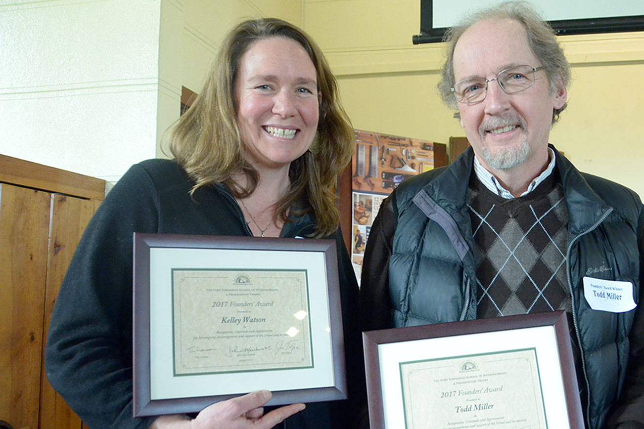 Teachers honored by woodworking school