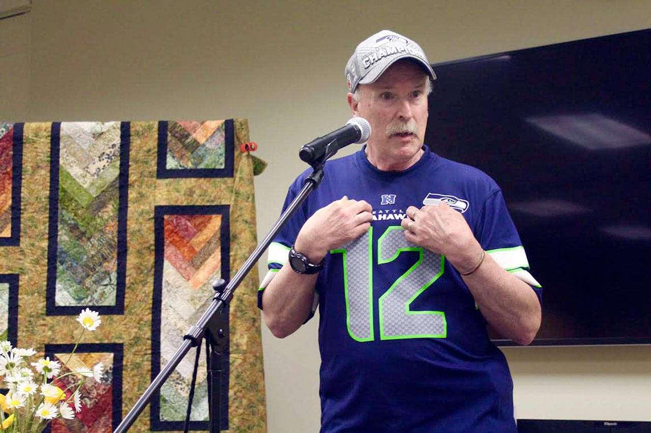 Bob Nuffer is among the field of competitors in the annual Liars Contest at the Port Angeles Library on Saturday. (Ingrid Nixon)                                Bob Nuffer is among the field of competitors in the annual Liars Contest at the Port Angeles Library on Saturday. (Ingrid Nixon)