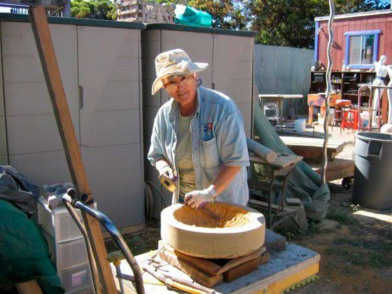 Sculptor Arliss Newcomb is featured in the Women Artists in Action Weekend in Port Hadlock.