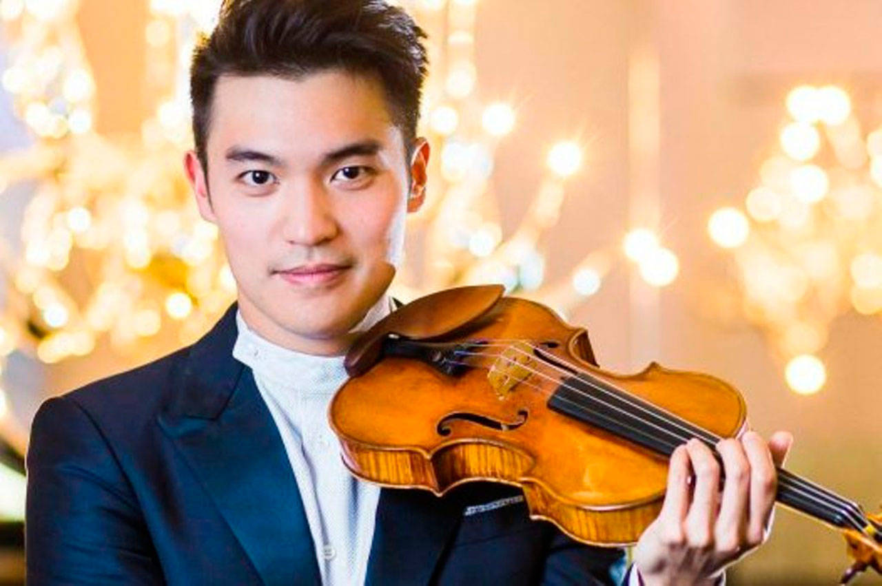 Ray Chen will play the violin with several other musicians Sept. 2-3 during the Olympic Music Festival’s summer season.