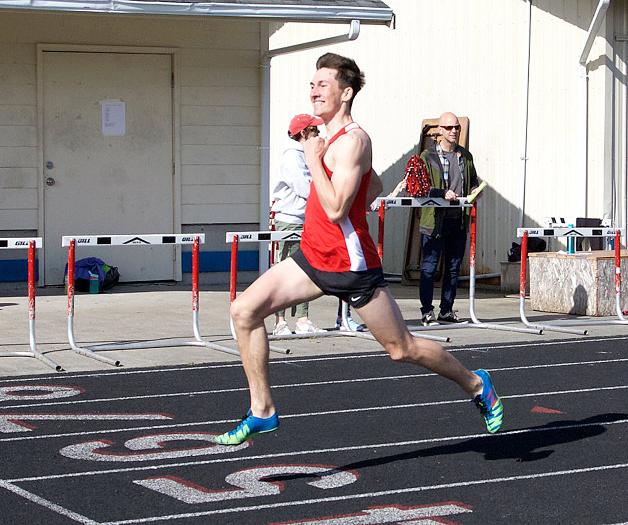 Port Townsend’s Seren Dances had a spectacular track season, winning three events at the state 1A Track and Field Championships and coming in second in a fourth event.                                Steve Mullensky/for Peninsula Daily News