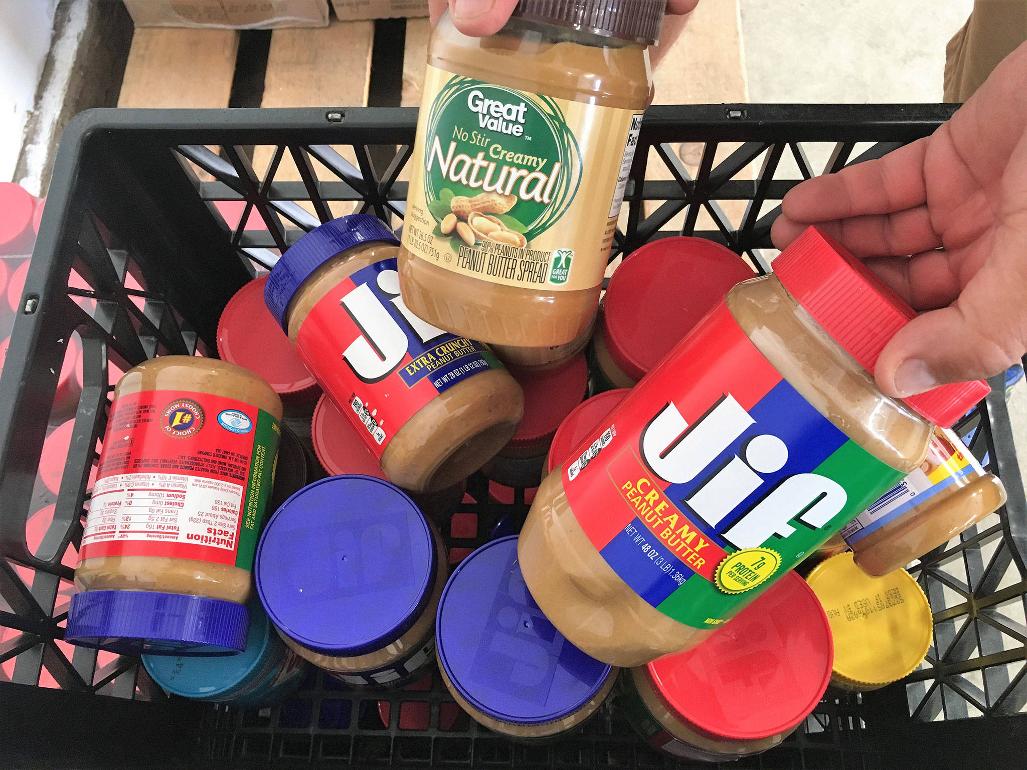 Organizers of the Price Ford Peanut Butter Drive this weekend look to gather enough jars of peanut butter to provide a staple protein to youths in Port Angeles and Sequim through the summer. (Matthew Nash/Olympic Peninsula News Group)