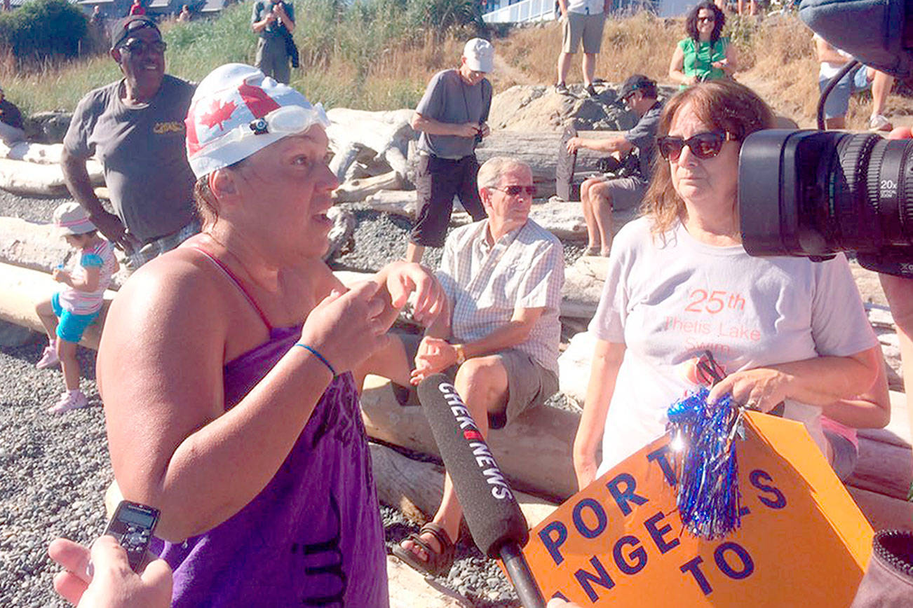 Victoria women swim Strait from Dungeness Spit to Victoria