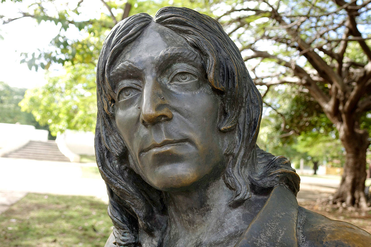 The sculpture of John Lennon in Havana is among the images to be shown during photographers Philip D. Lusk’s and Diane Urbani de la Paz’s open studio in Port Angeles on Saturday and Sunday. (Diane Urbani de la Paz)