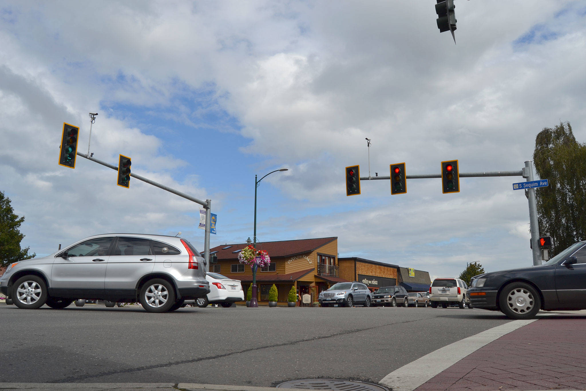 Matthew Nash/Olympic Peninsula News Group                                Within the next year, staff with the city of Sequim plan to install flashing yellow lights in left-turn lanes at the Sequim Avenue/Washington Street intersection to help the flow of east/west traffic. By installing that and making a few other changes, city staff anticipate lowering the average wait time to turn left by more than 20 seconds.