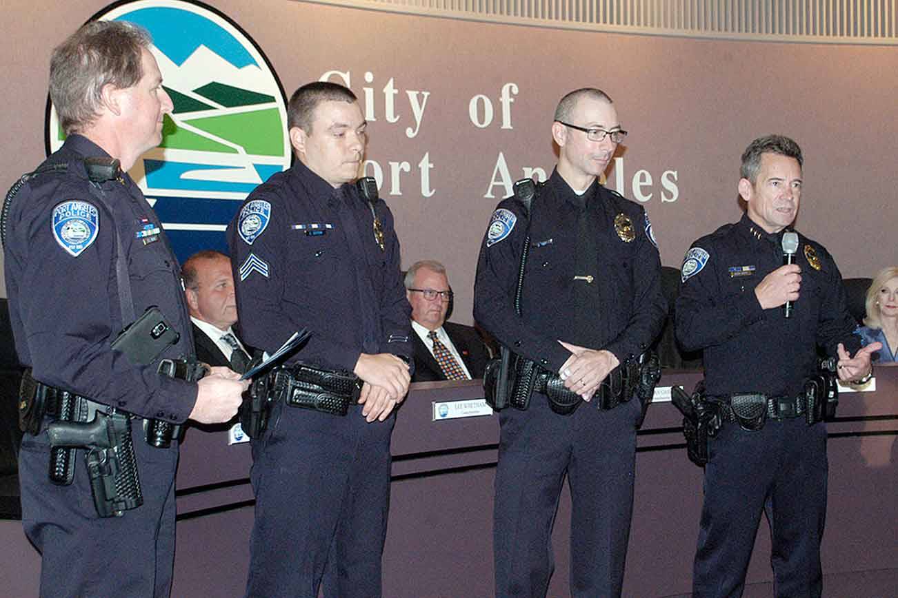 Port Angeles officers honored for rescue