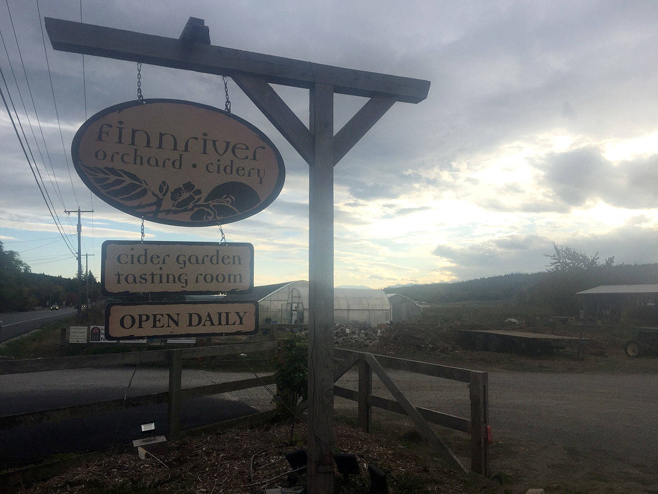 Finnriver Cidery, orchards and a number of other local organizations work on 50 acres of protected farmland. (Cydney McFarland/Peninsula Daily News)