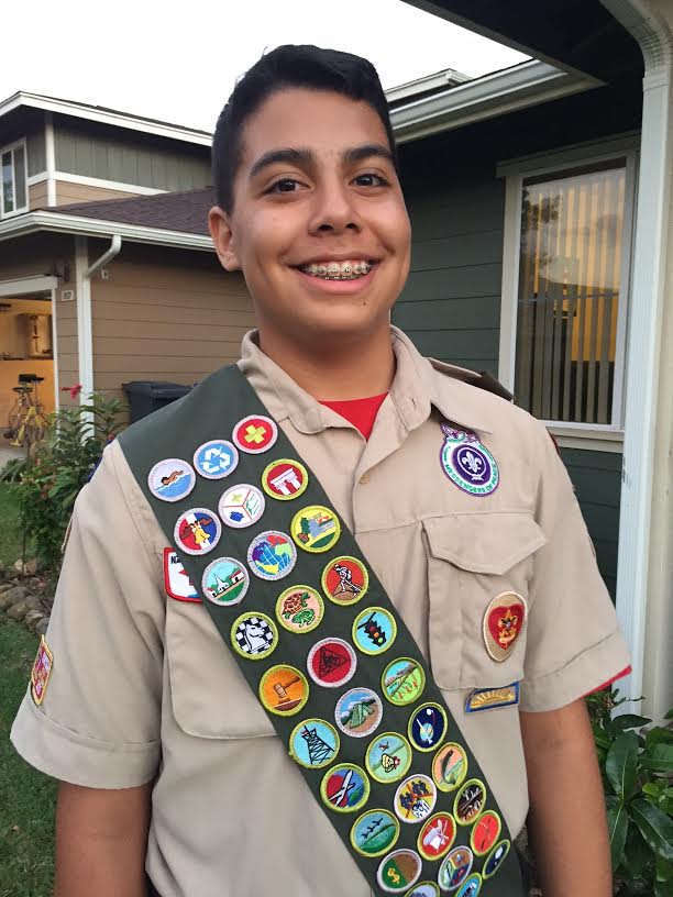 Eagle Scout Gavin Gamez ()