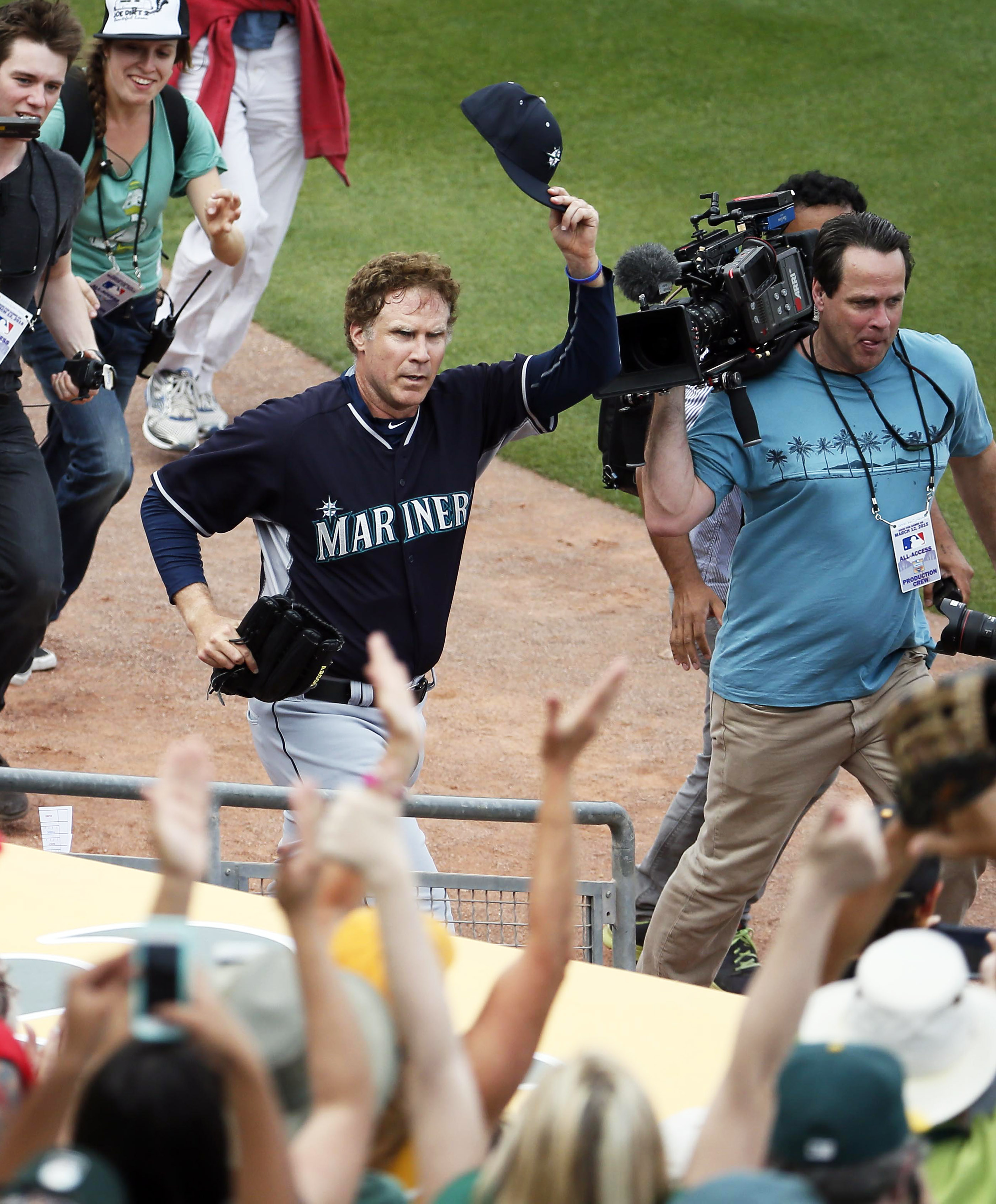 Rojo Johnson (Will Ferrell) Pitches during a Round Rock Express