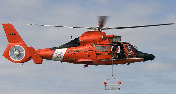 MH-65 Dolphin helicopter like the ones used in the rescue at LaPush. (U.S. Coast Guard)