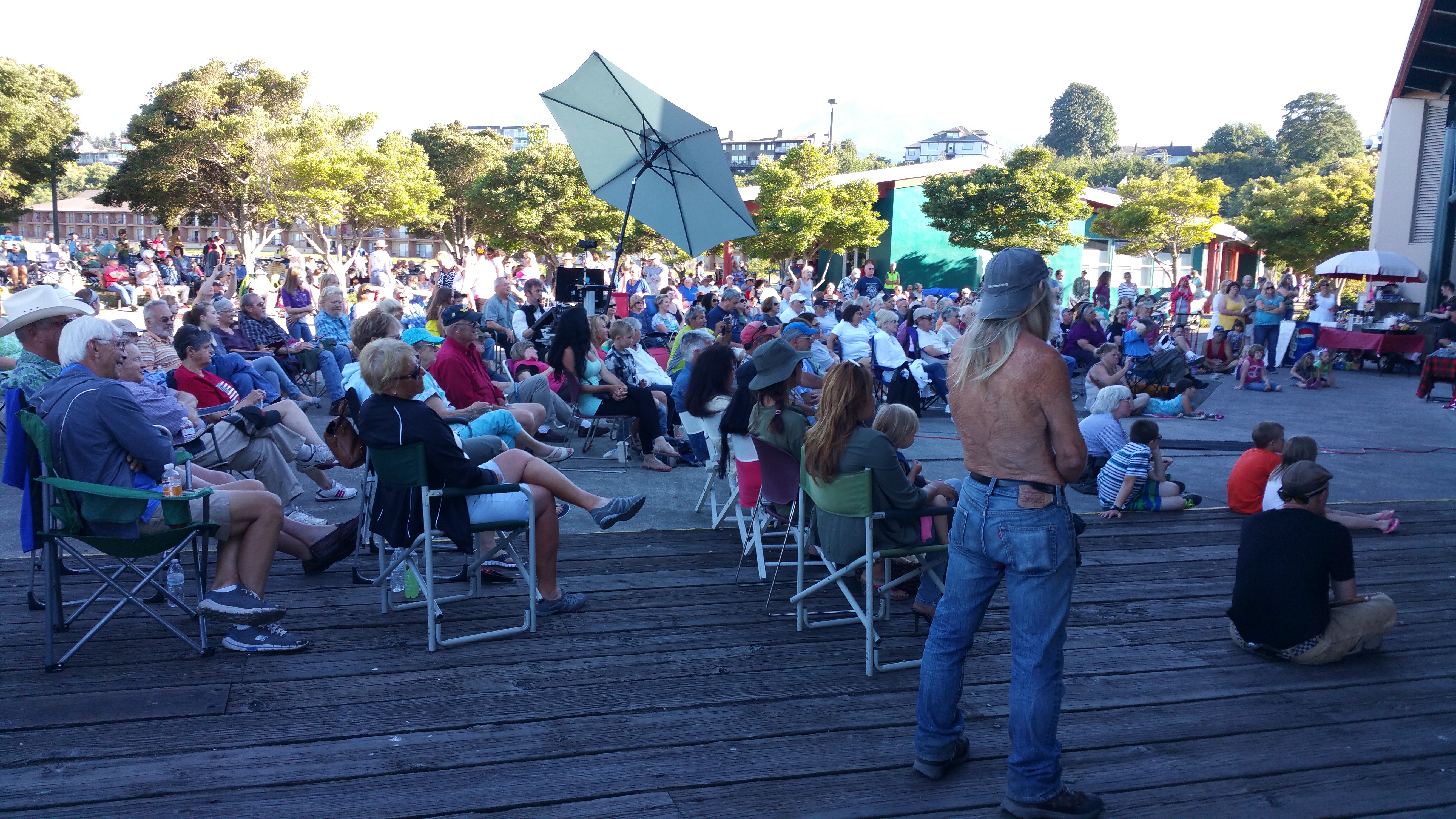 The audience Wednesday night at Concert on the Pier. Peninsula Daily News