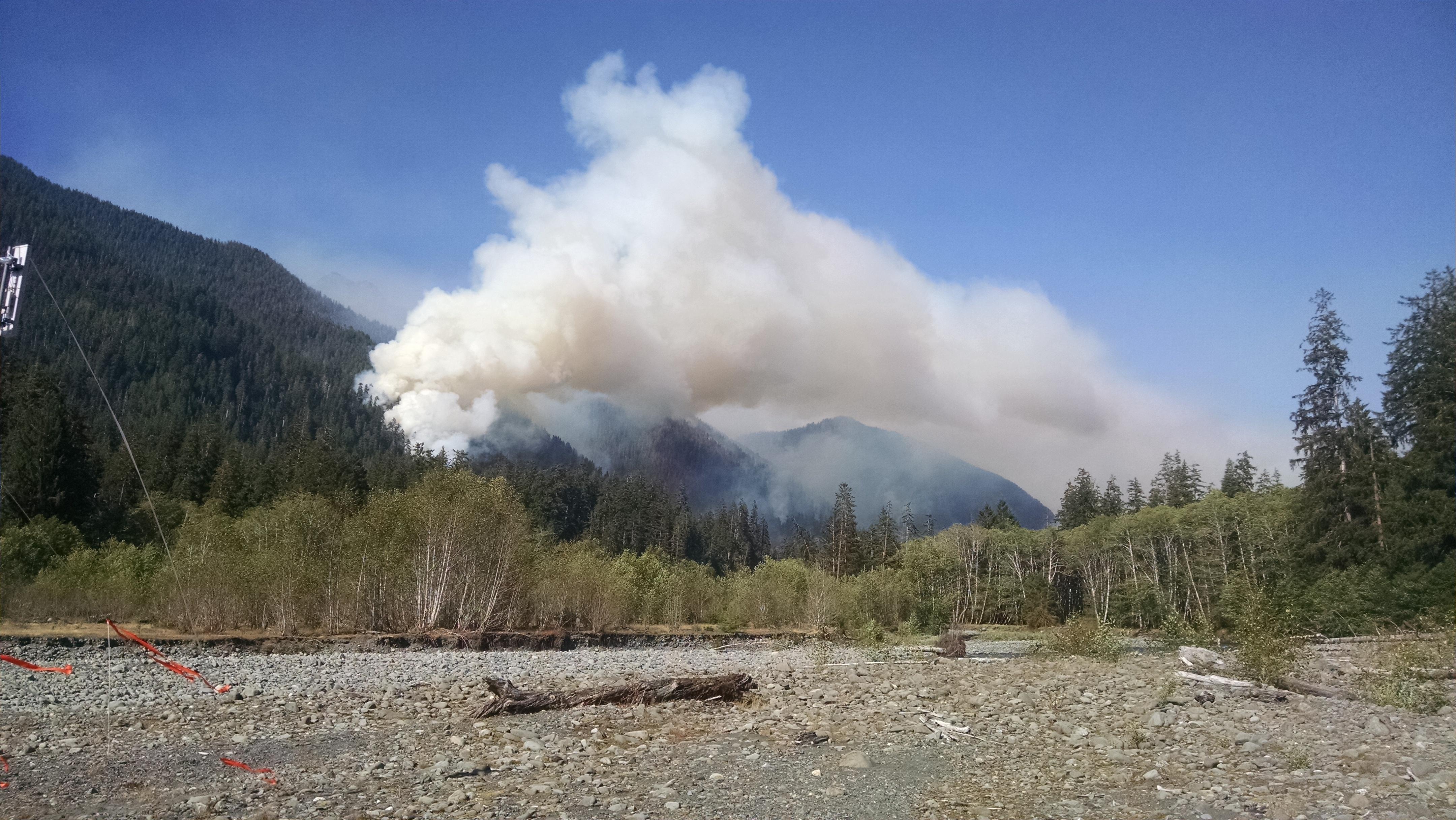 UPDATE — Good news about Paradise Fire in Olympic National Park, blaze