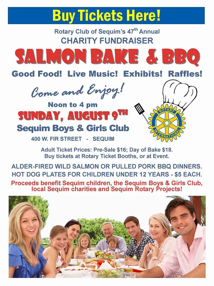 Salmon bake and BBQ swims back into Sequim on Sunday, Aug. 9