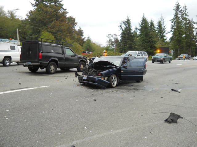 This wreck on state Highway 104 near the Hood Canal Bridge sent both drivers to the hospital. Port Ludlow Fire & Rescue