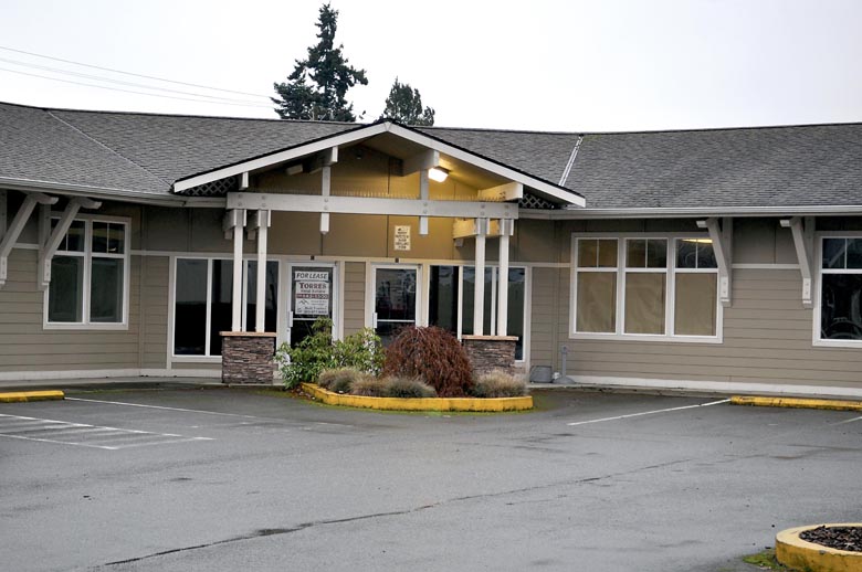 Olympic Medical Center hopes to fill this building at 801 E. Front St. with its Olympic Home Health offices and support services. (James Casey/Peninsula Daily News)