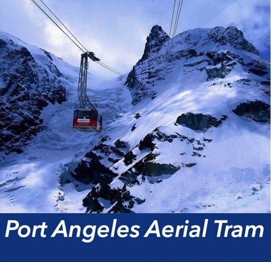 A promotional photo posted at the Facebook page for the Port Angeles Aerial Tram. ((Click on image to enlarge))