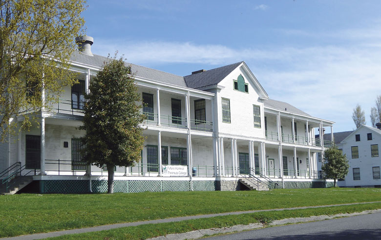 Building 202 at Fort Worden State Park. (Charlie Bermant/Peninsula Daily News)