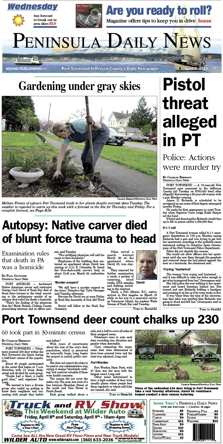 Today's front page tailored for the PDN's readers in Jefferson County. There's more inside that isn't online! ()