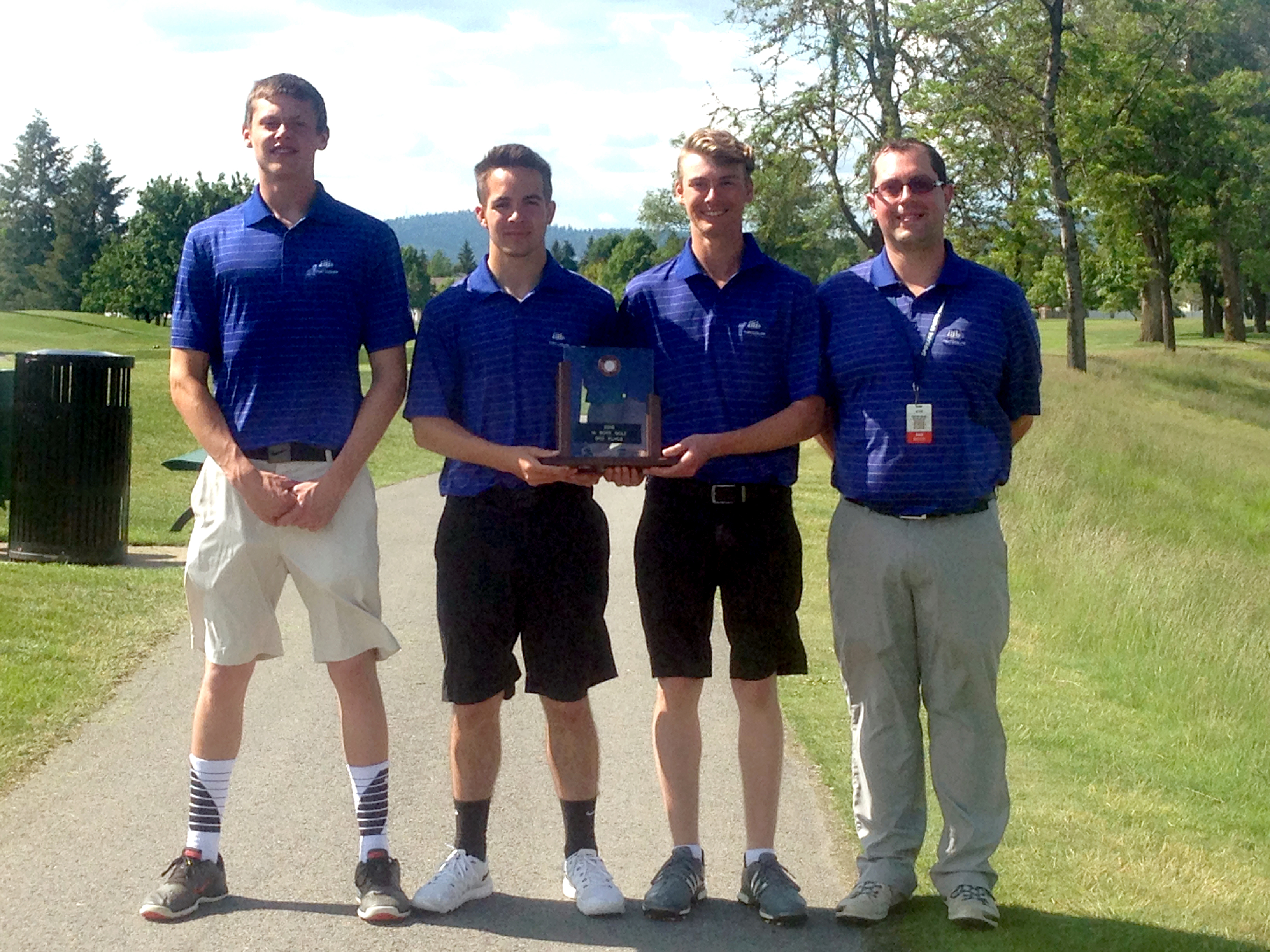 The Chimacum boys golf team finished third at the Class 1A state tournament at Liberty Lake Golf Course in Liberty Lake. Chimacum golf coach Darren Posey