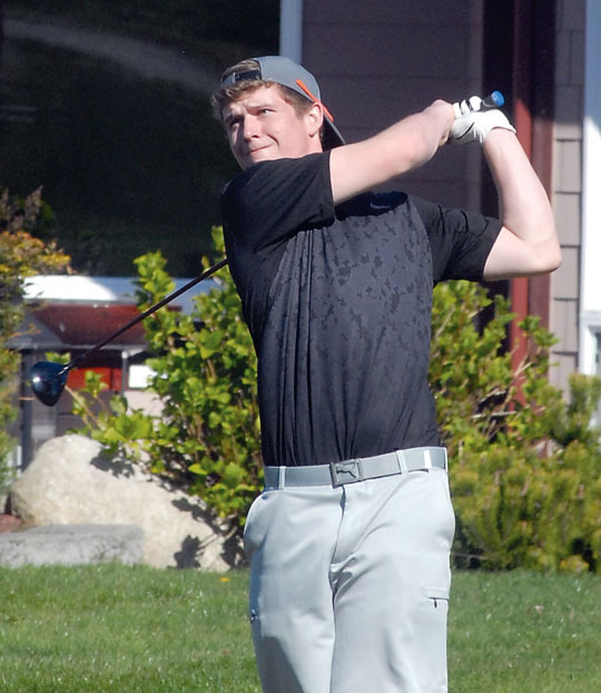 Sequim's Jack Shea posted a below-par scoring average in Olympic League play and won individual and team league championships to earn his second-straight All-Peninsula Boys Golf MVP. (Keith Thorpe/Peninsula Daily News)