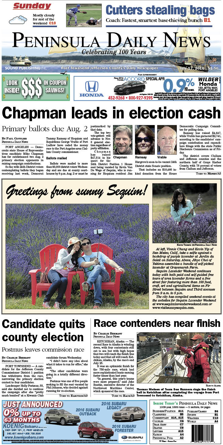 Today's front page tailored for the PDN's readers in Jefferson County. There's more inside that isn't online! ()