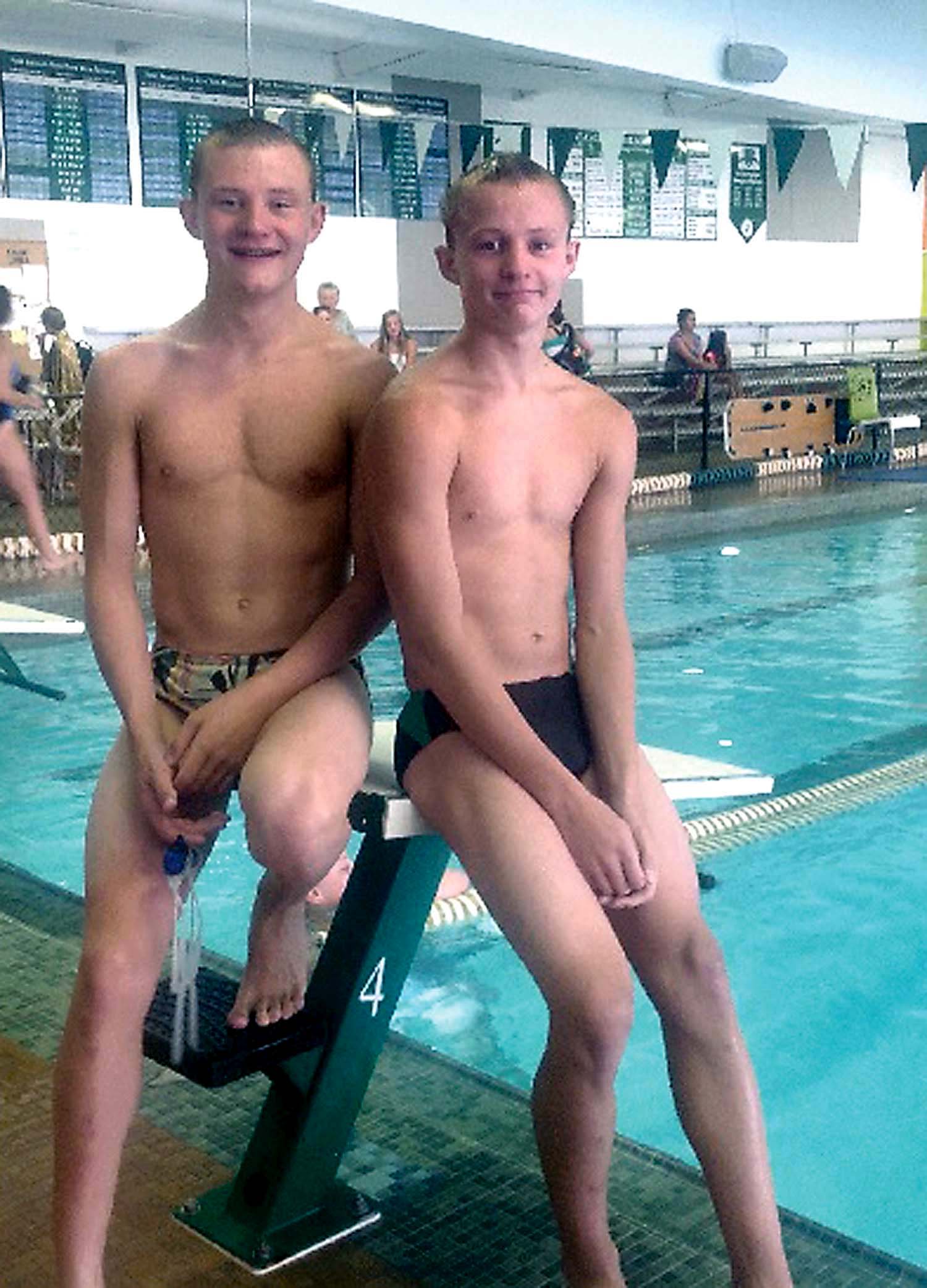 Brothers Tristin and Cameron Butler combined to break 10 Port Angeles Swim Club records at the 2015 Alcoa Starlight Open in Wenatchee.