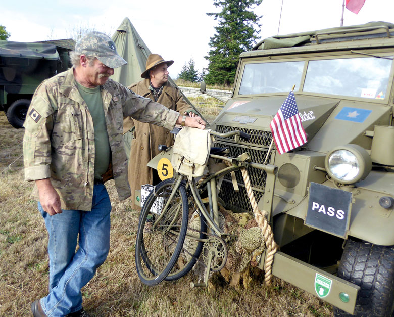 Military vehicle exhibition participants Don Gordon