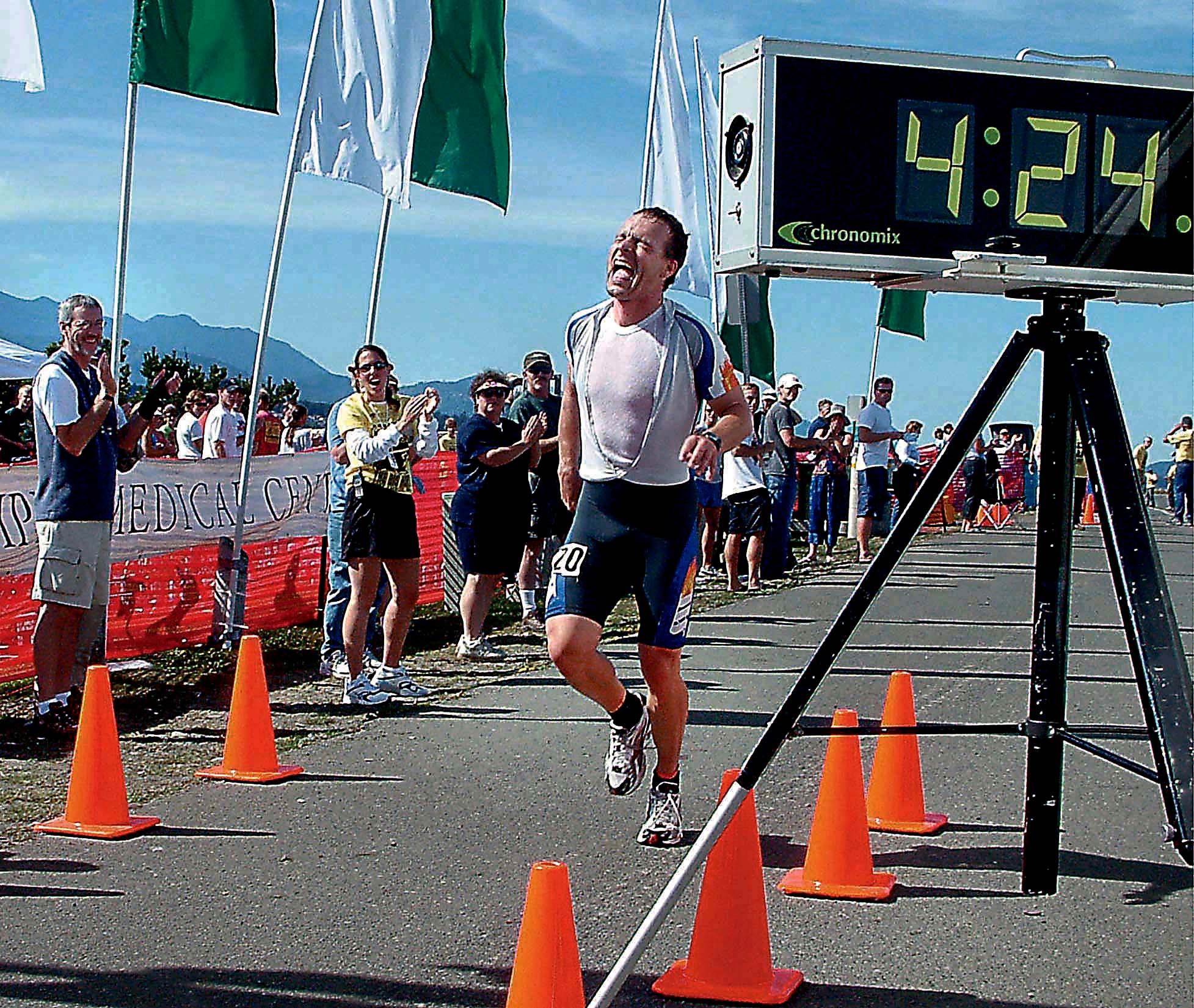 Urs Koenig of Seattle finished first overall at the 2003 Big Hurt race in Port Angeles. He completed the four-stage event in 4:24.56. Peninsula Daily News