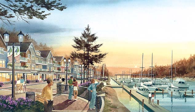 a rendering of Pleasant Harbor Resort. ()