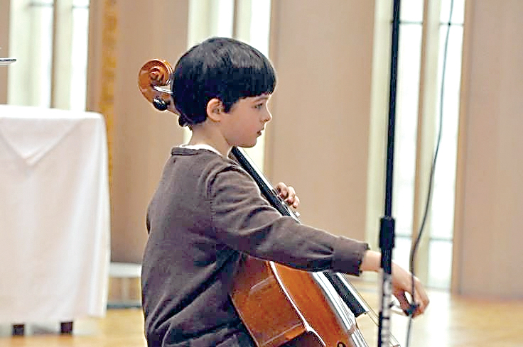 Adlai Erickson performs on the cello during the 2015 Young Artist Competition. This year's competition Saturday will feature 13 student musicians. ()