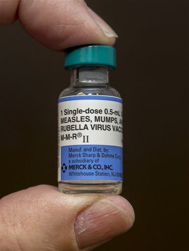 A dose of the measles-mumps-rubella