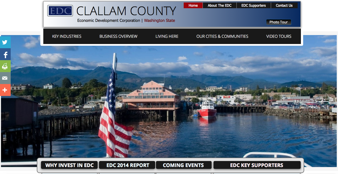 Clallam EDC's website is at www.clallam.org. ()