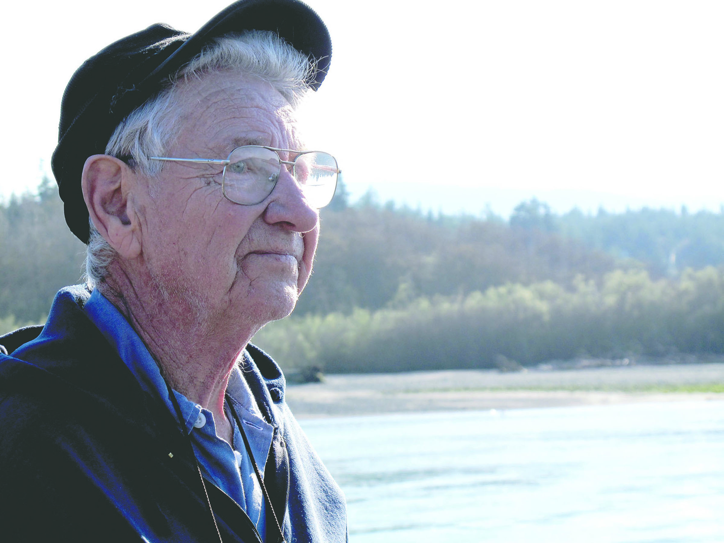 Dick Goin on a trip to the mouth of the Elwha River in 2010. (Jennifer Galvin)