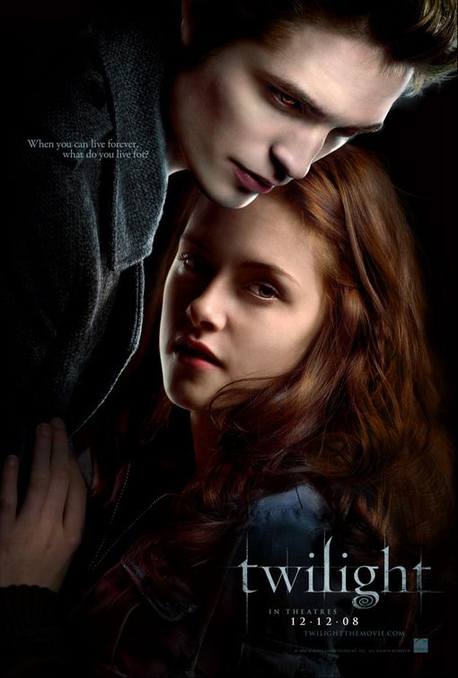 A movie poster for the first "Twilight" film. ()