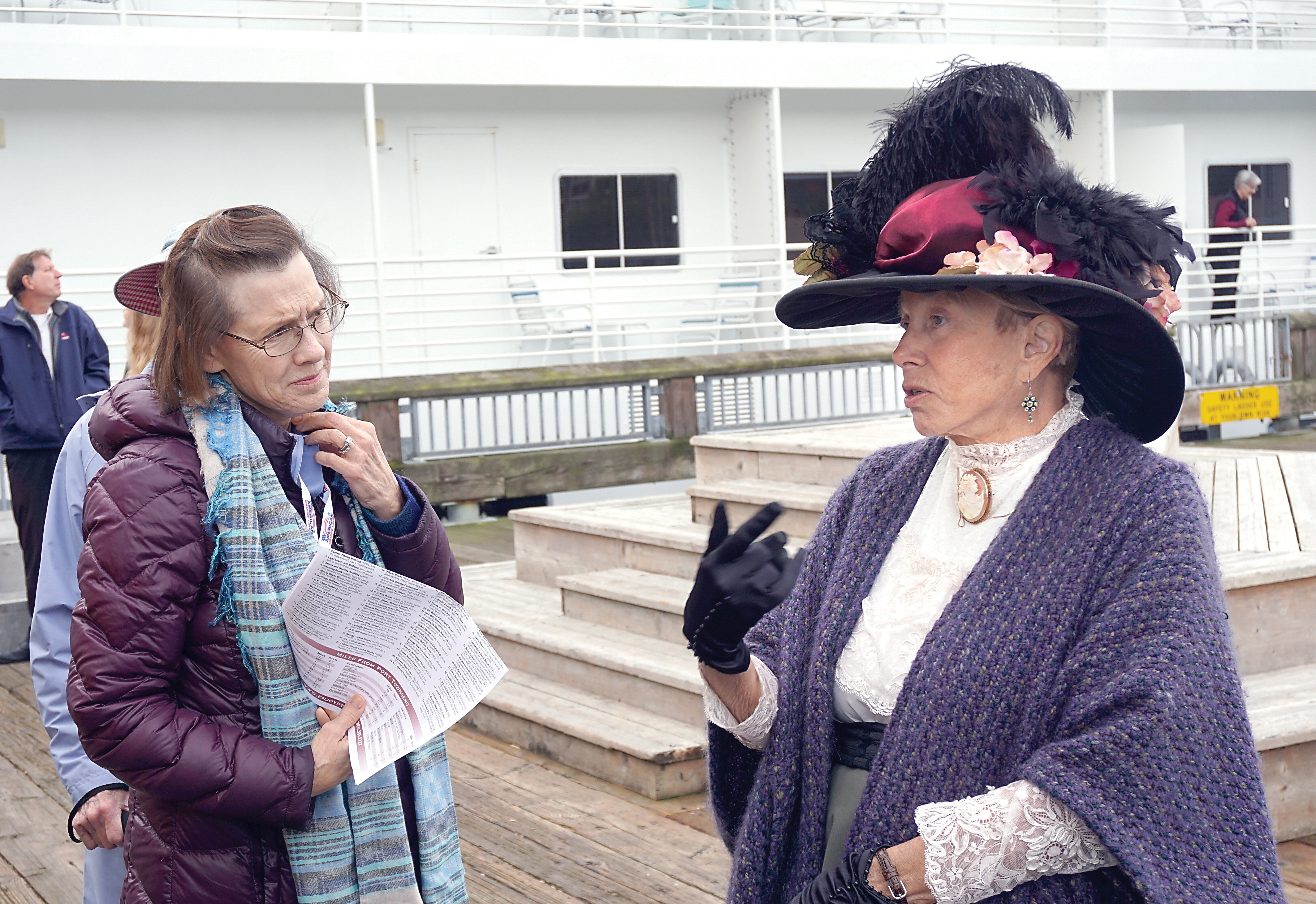 Tour guide Anne Virtue