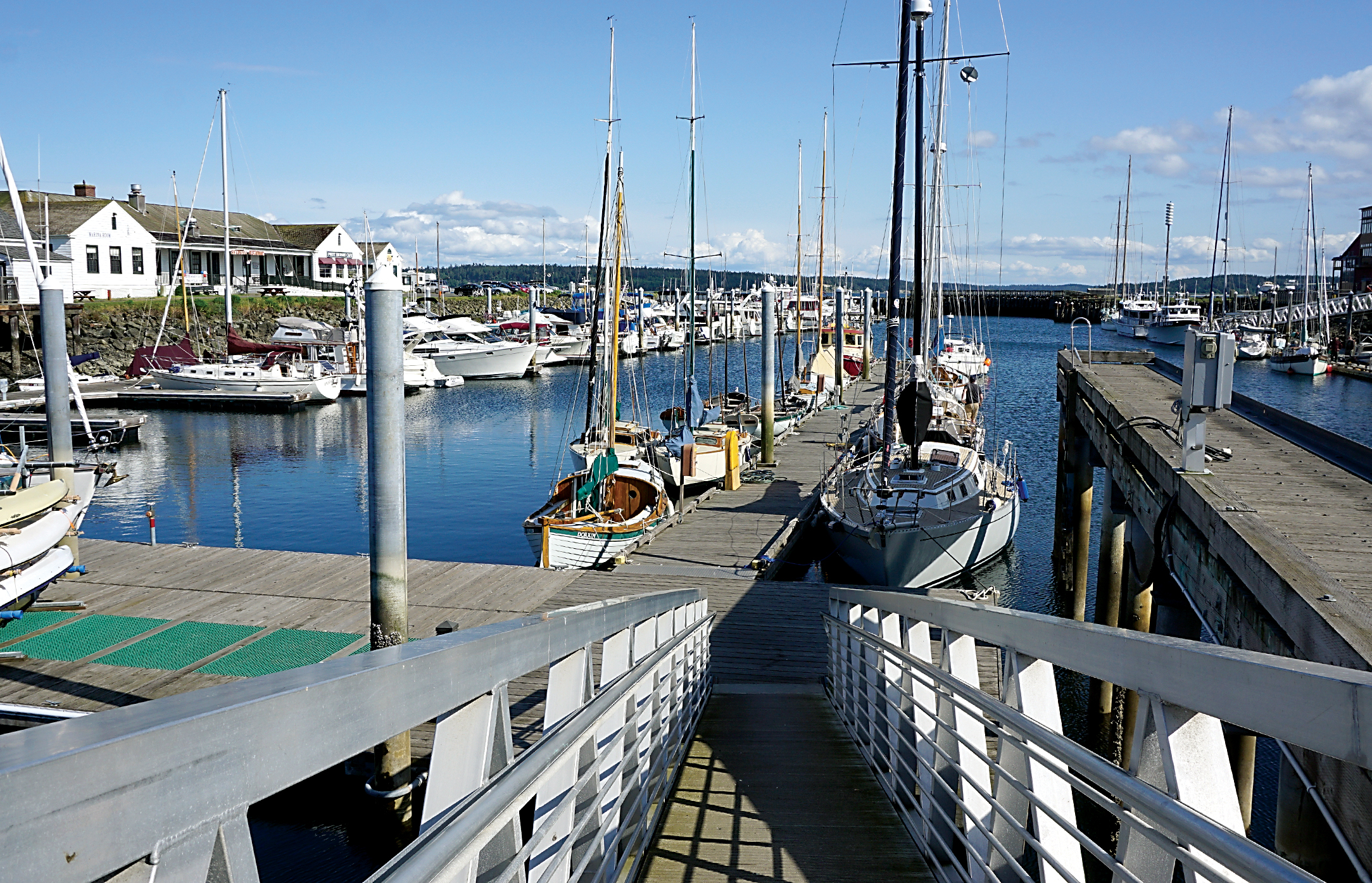 USA Today has designated Port Townsend as the seventh most scenic coastal town in the nation because of views such as the wide water at the end of Taylor Street. (Charlie Bermant/Peninsula Daily News)