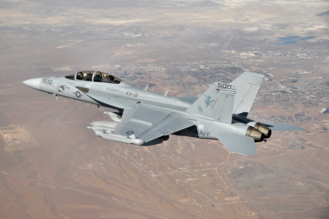 An EA-18G Growler in flight. (U.S. Navy)