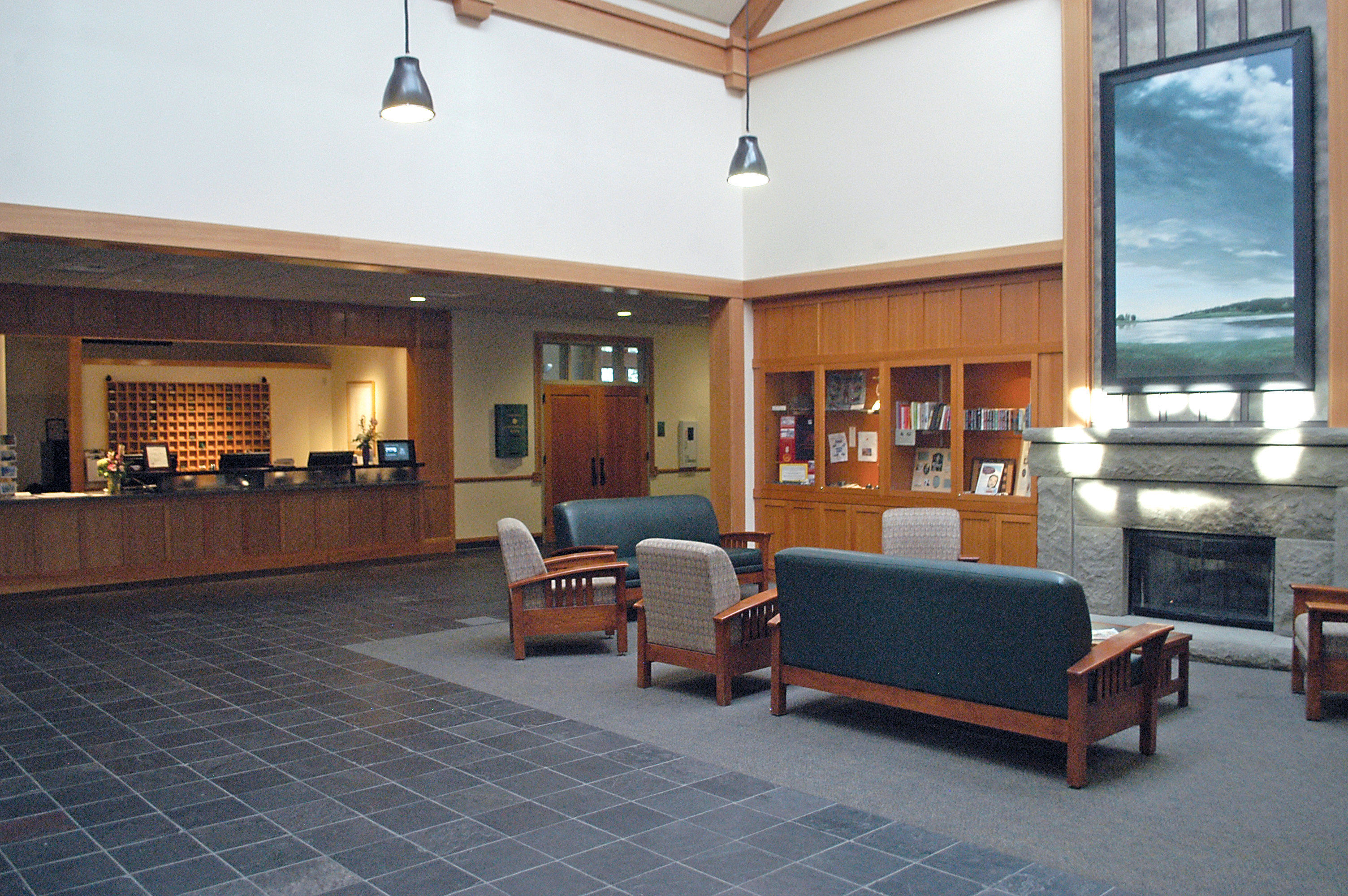 Renovations at Fort Worden include the front desk area. (Chris McDaniel/Peninsula Daily News)