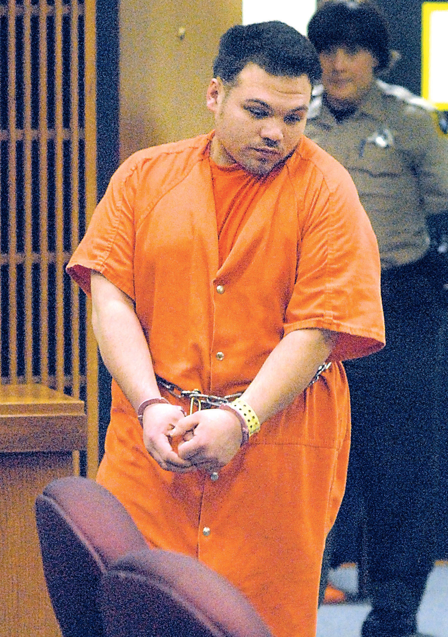 Sean Vince Della is shown in a court appearance last winter. He's next scheduled to be in court July 17. —Photo by Keith Thorpe/Peninsula Daily News