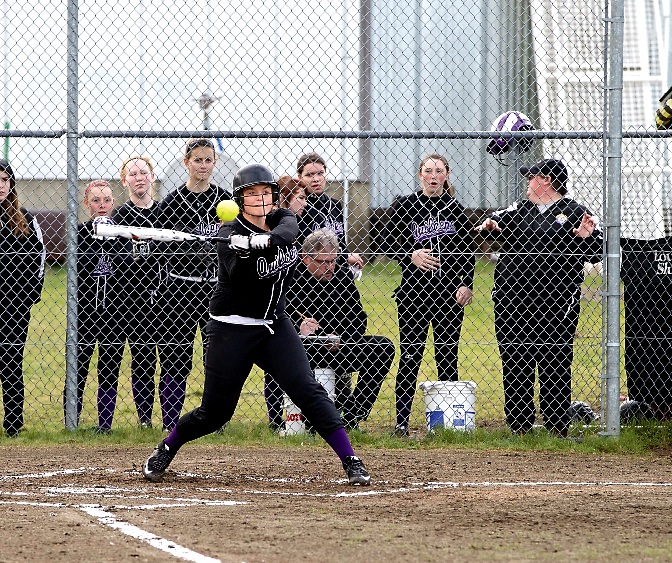 Quilcene pitcher Sammy Rae was a force on the mound and at the plate during her senior season. Steve Mullensky/for Peninsula Daily News