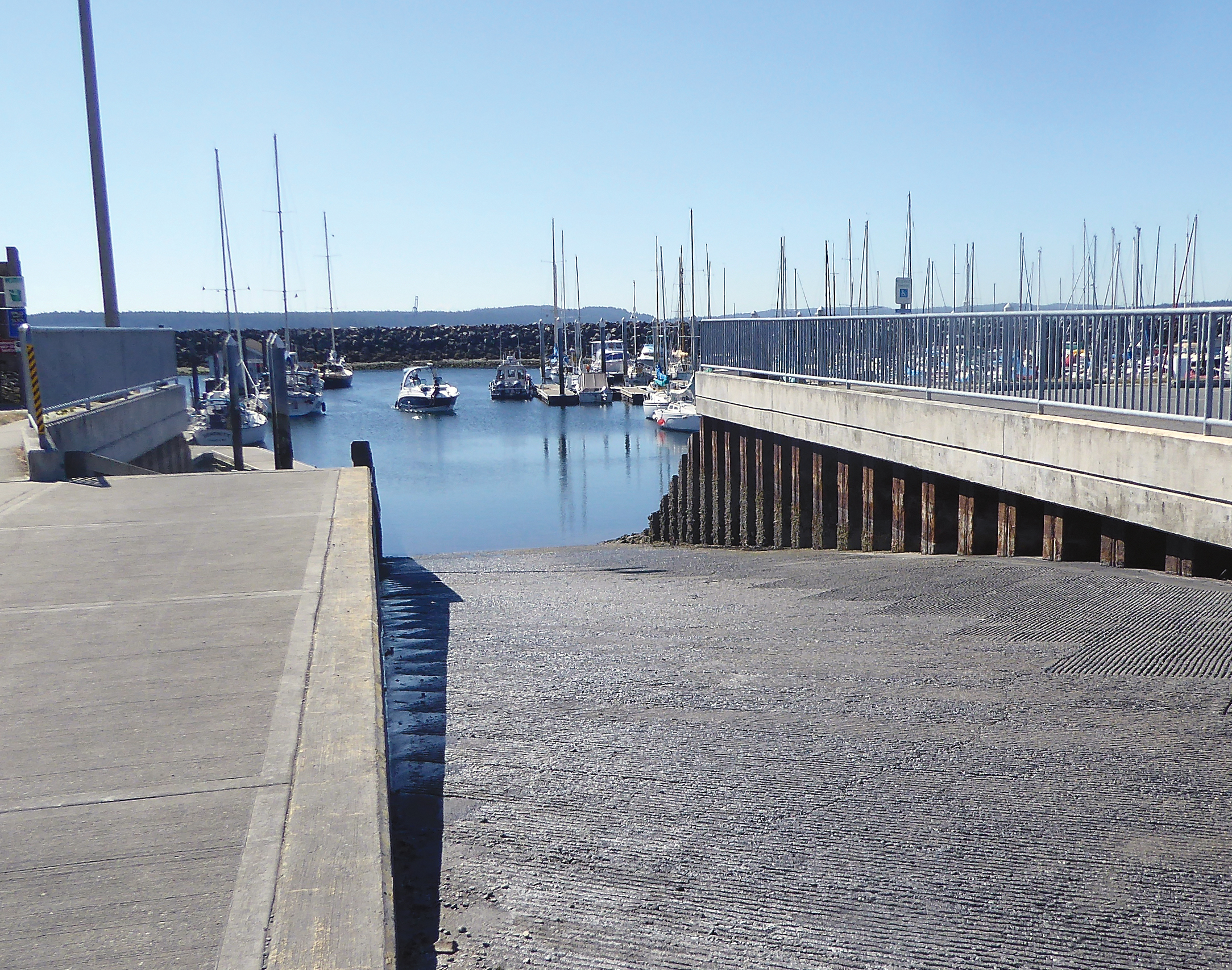 The current boat ramp at Port Townsend Boat Haven. — Charlie Bermant/Peninsula Daily News