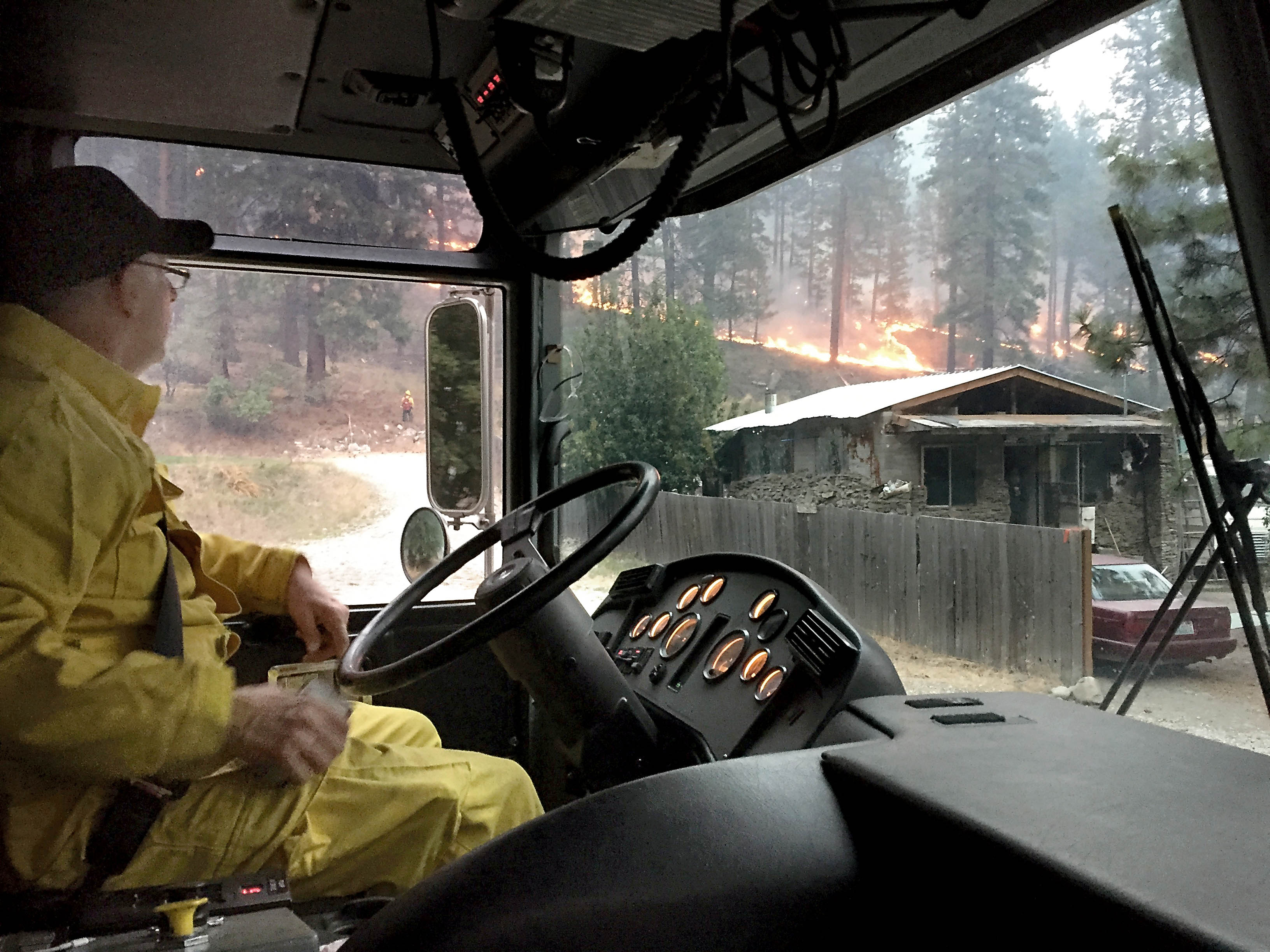 Port Angeles firefighter Pete Sekac is among the crew members deployed to the Okanagan Complex fires in north-central Washington. — Kelly Ziegler/Port Angeles Fire Department